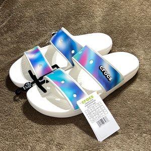 Classic Crocs Solarized Sandals Shoes Men’s Size 12 NWT, NWOB Jibbitz Charms